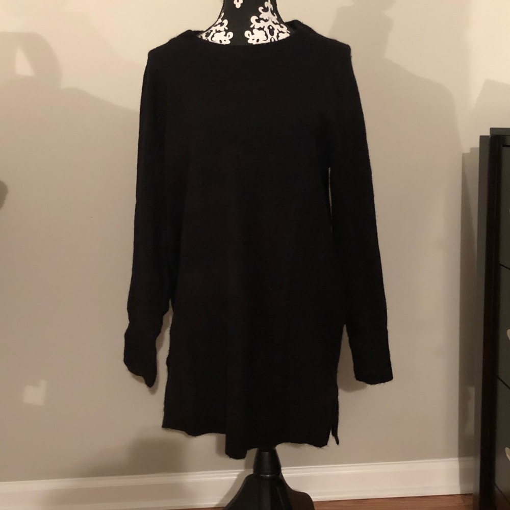 Plush Knit Black Sweater